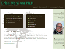 Tablet Screenshot of drbrianmorrison.com